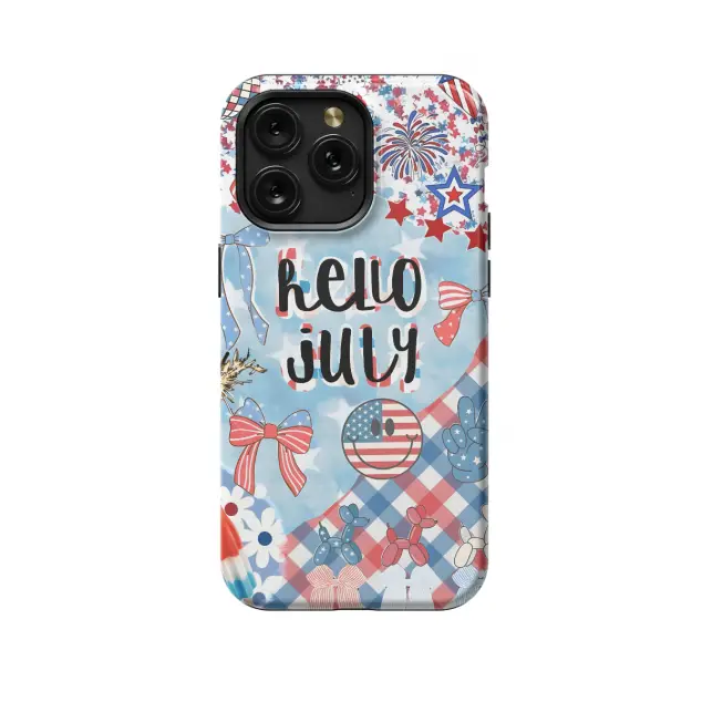 Hello 4 Of July America Phone Case iPhone Samsung Pixel & More 368