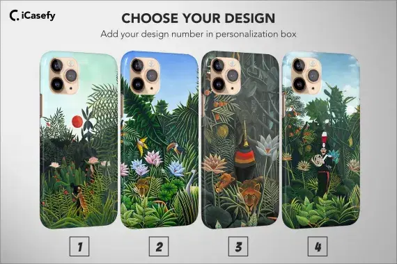 Henri Rousseau Phone Case Aesthetic Famous Painting Cover - Image 1
