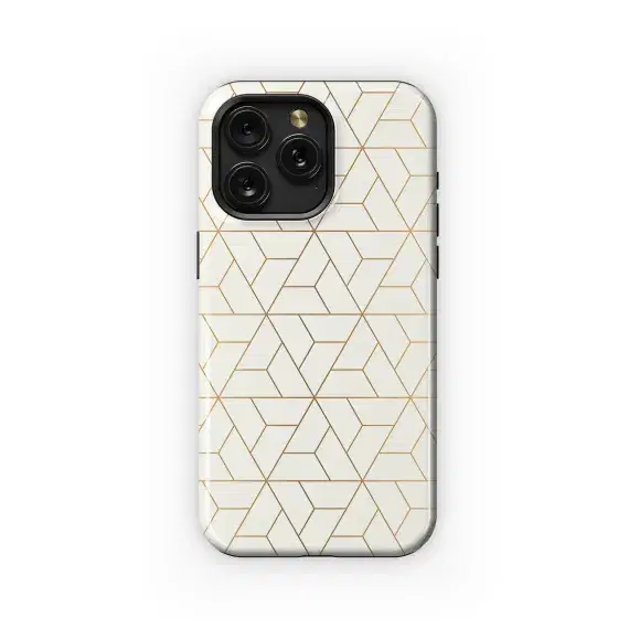 Hexagon Grid Line Triangle Phone Case iPhone Samsung Cover Pixel 3658 - Image 1