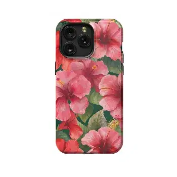 Hibiscus Flower Phone Case iPhone Samsung Cover Pixel 1349 - Image 1