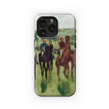 Horse Rider Art by Edgar Degas Phone Case iPhone Samsung Cover Pixel 2404 - Image 1