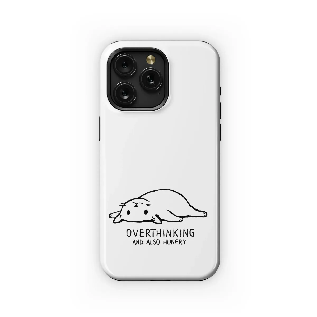 Hungry & Overthinking Cat
 Phone Case iPhone Samsung Cover Pixel 4735 - Image 1