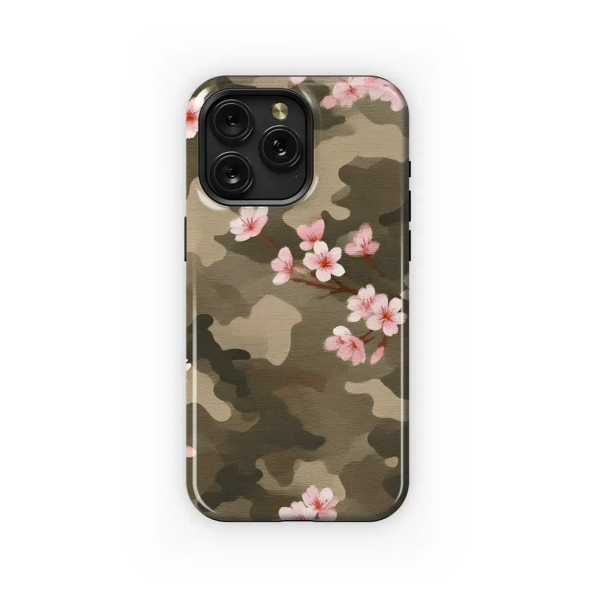 Hunter Camo Cherry Blossom Print Phone Case iPhone Samsung Cover Pixel 3733 - Image 1