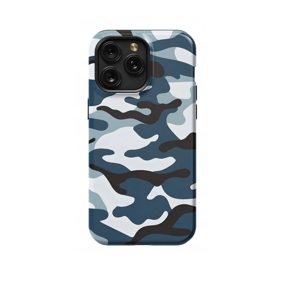 Blue and White Camouflage iPad Air 2 Phone Case - Image 1