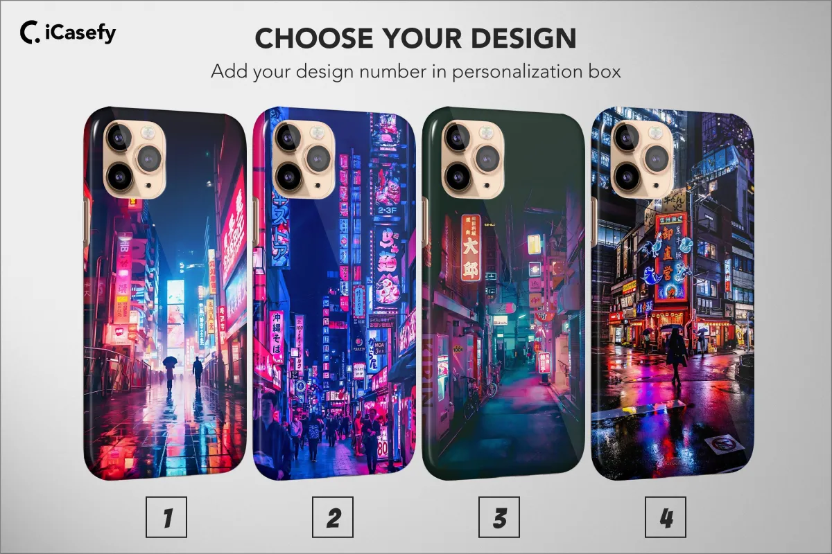 Japanese Night City Cyberpunk Aesthetic iPad Air 2 Phone Case - Image 1