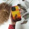 Lion with Small Lion Orange Sky iPad Air 2 Phone Case - Image 2