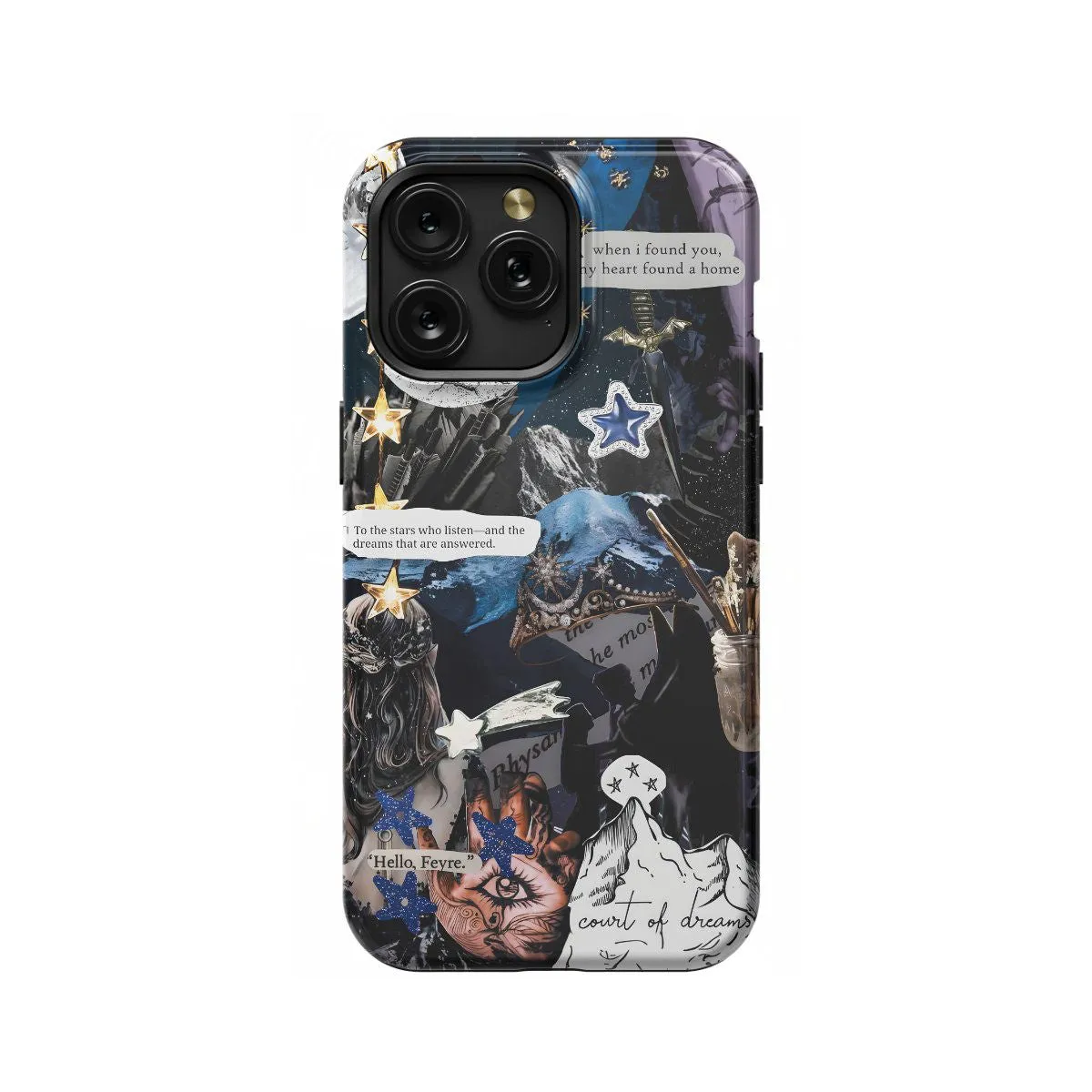 iPad Air 2 Night Court Symbol Acotar Acomaf Velaris Mountain Stars Phone Case - Image 1