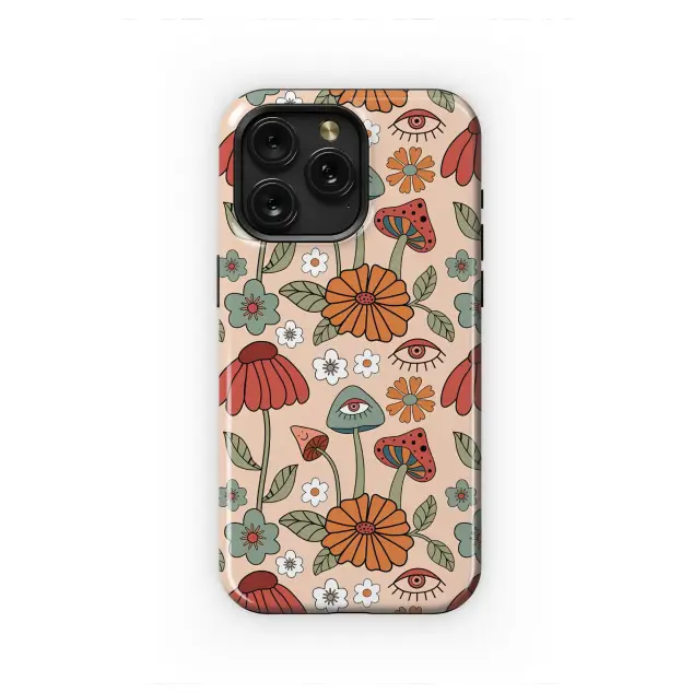 iPhone 12 mini Groovy Garden Mystic Eye Design Phone Case