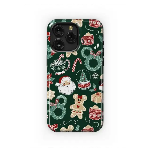 iPhone 14 Pro Max Festive Christmas Character Collage Pattern Mini S S Phone Case