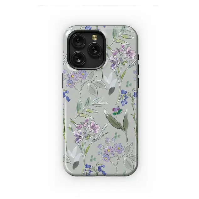 iPhone 15 Pro Max Enchanted Meadow Wildflower Watercolor Art Phone Case