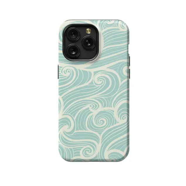 iPhone 16 Plus Wavy Sea Seamless Phone Case