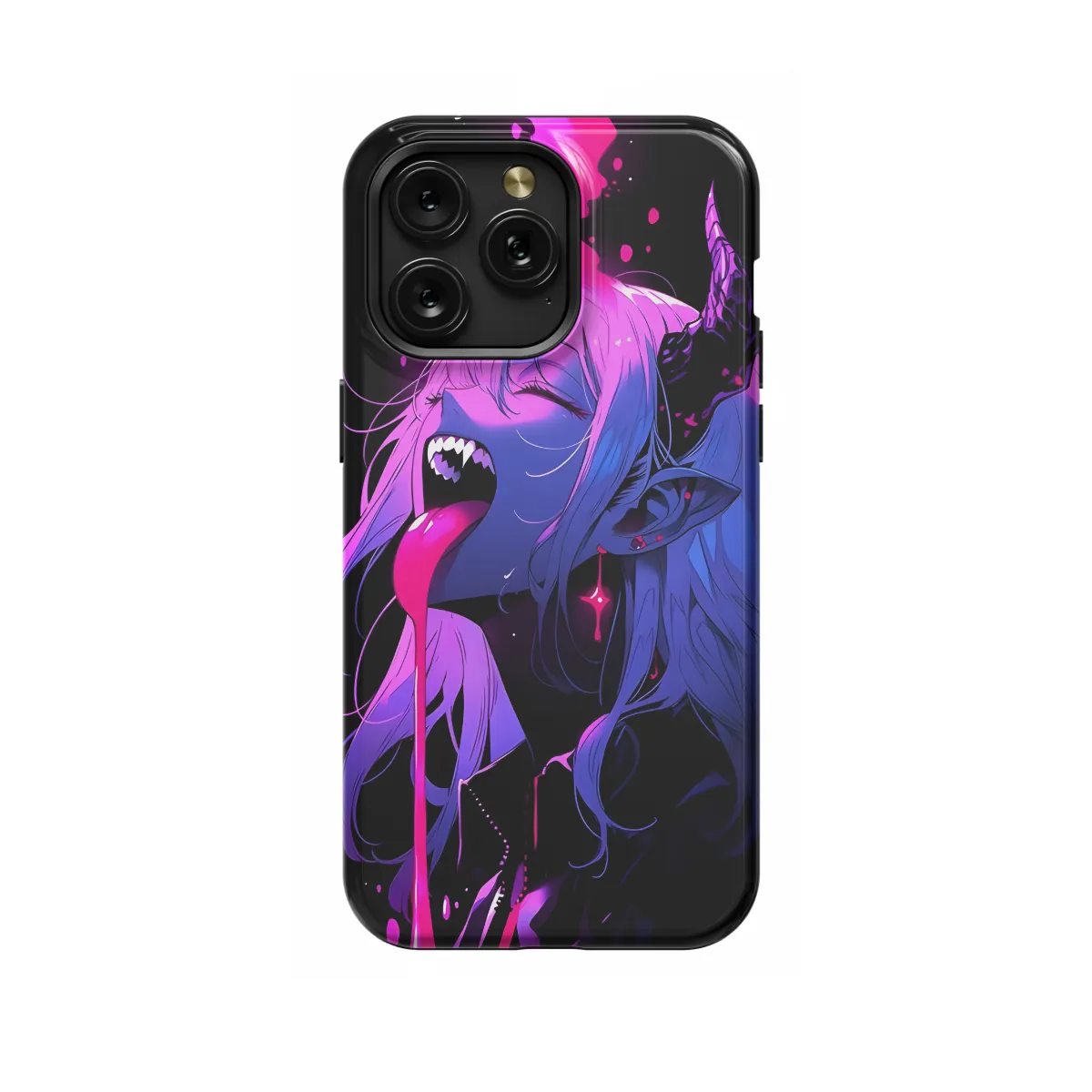 Anime Girl Gothic iPhone 16 Pro Max Phone Case - Image 1