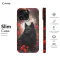 Black Wolf Floral iPhone 16 Pro Max Phone Case - Image 6
