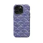 Blue Japanese Seigaiha Wave iPhone 16 Pro Max Phone Case - Image 1