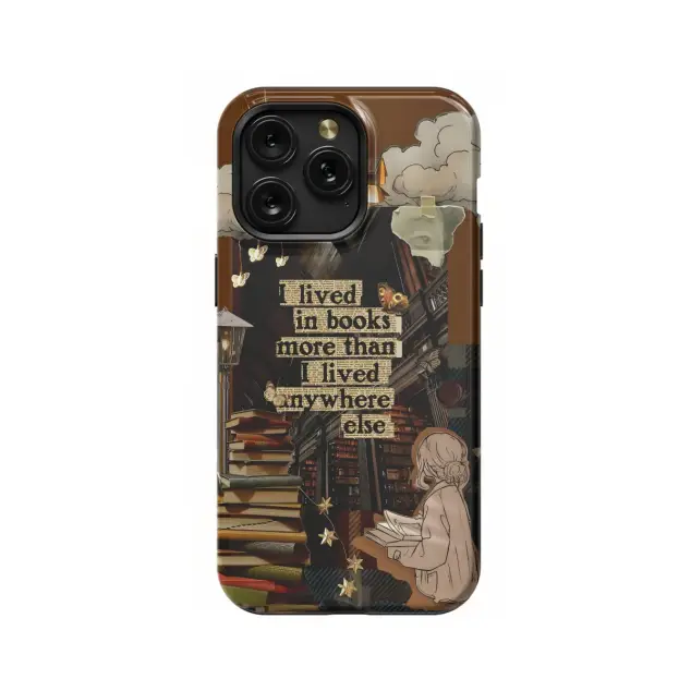 iPhone 16 Pro Max Book Lover Bookish Quote Phone Case