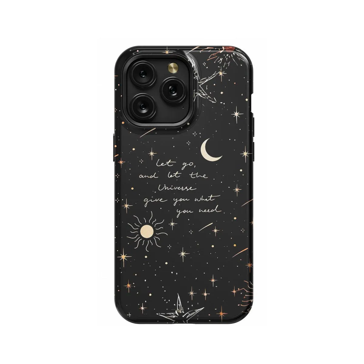 Celestial Quote Dark Moon iPhone 16 Pro Max Phone Case - Image 1