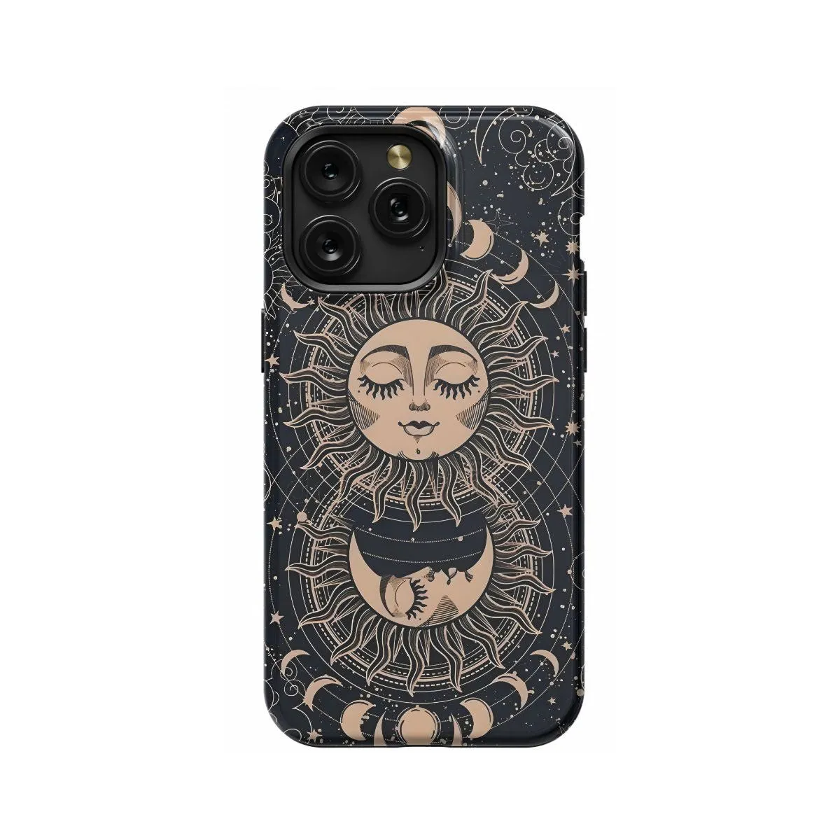 Celestial Sun and Moon iPhone 16 Pro Max Phone Case - Image 1