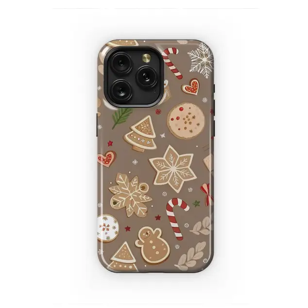 iPhone 16 Pro Max Christmas Gingerbread Cookie Holiday Baking Pattern S S Phone Case