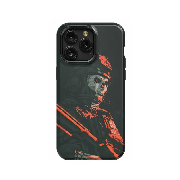 iPhone 16 Pro Max COD Call op Duty Skeleton Skull Phone Case