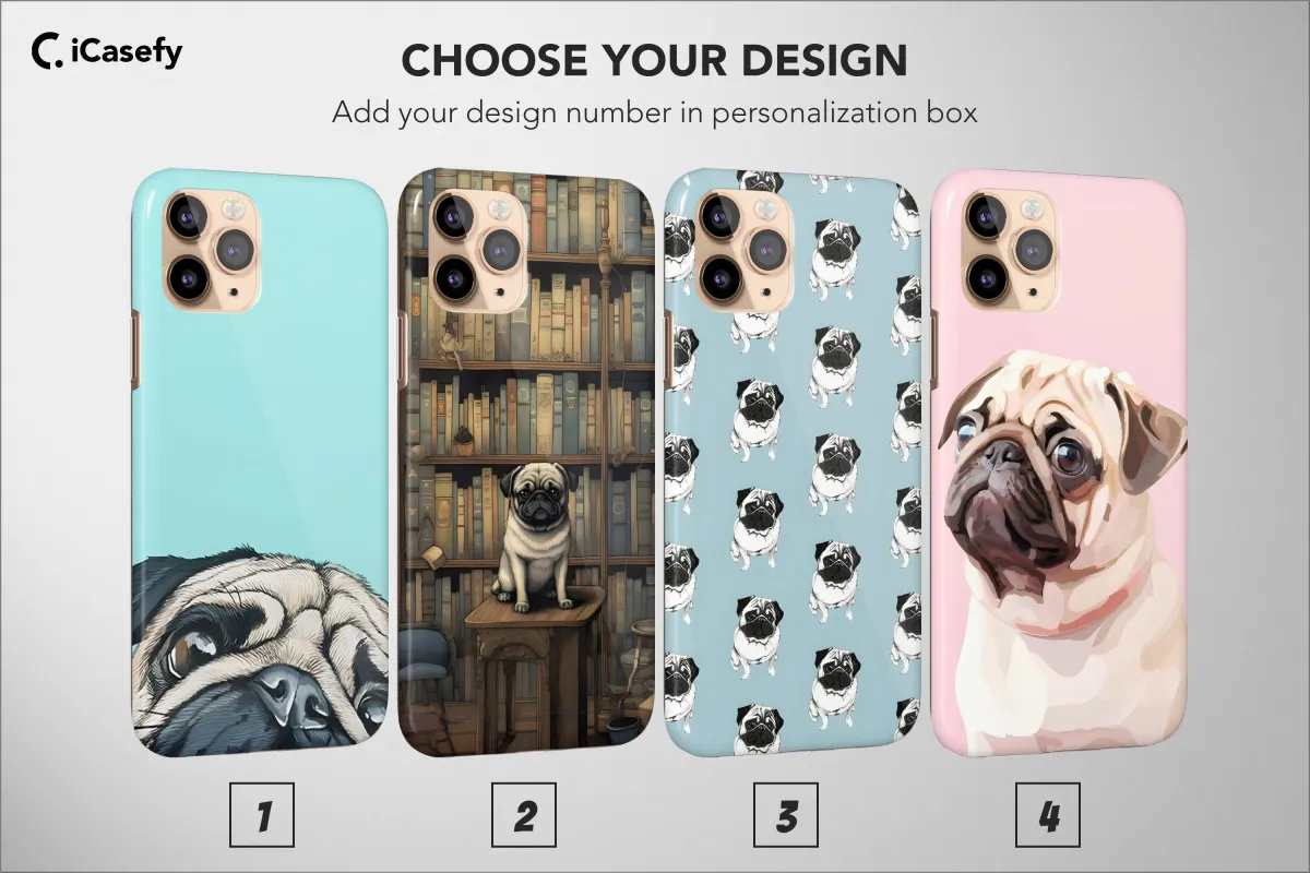 Dog Lover Pug Aesthetic Animal a iPhone 16 Pro Max Phone Case - Image 1