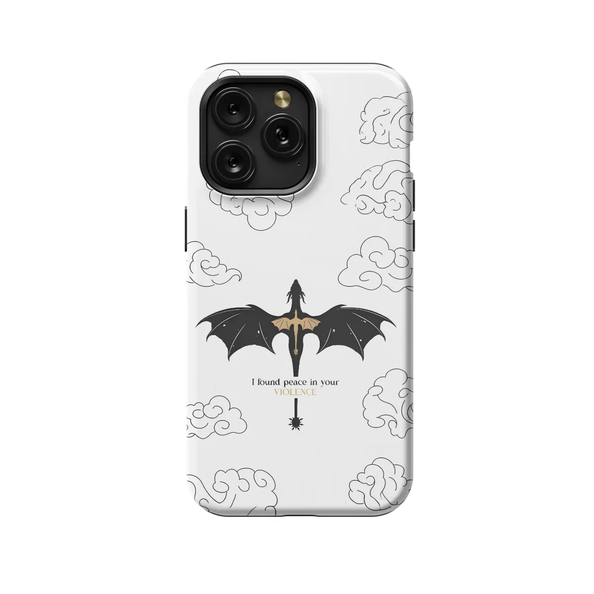 Dragon Fourth Wing Acotar iPhone 16 Pro Max Phone Case - Image 1