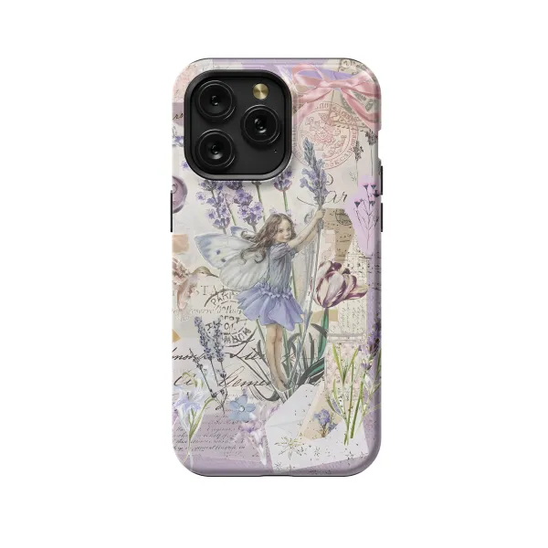 Fairycore Aesthetic Cottagecore Angel Collage iPhone 16 Pro Max Phone Case - Image 1