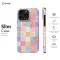 Floral Pastel Checkered iPhone 16 Pro Max Phone Case - Image 6