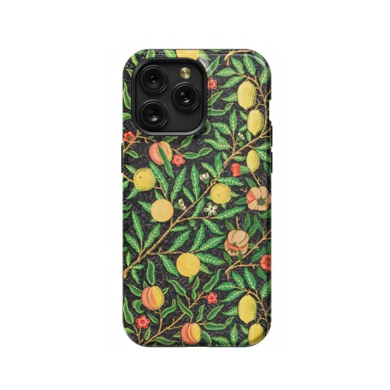 Fruit Pomegranate Floral William iPhone 16 Pro Max Phone Case - Image 1