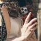 Ghost Spooky Red Flower Head iPhone 16 Pro Max Phone Case - Image 4