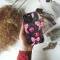 Girly Black Coquette Cherry Pink Bow Ribbons iPhone 16 Pro Max Phone Case - Image 2