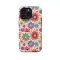 Hippie Flowers Colorful Groovy iPhone 16 Pro Max Phone Case - Image 1