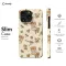 Honey Pattern Smartphone - Monogram Available - iPhone 16 Pro Max Phone Case - Image 6