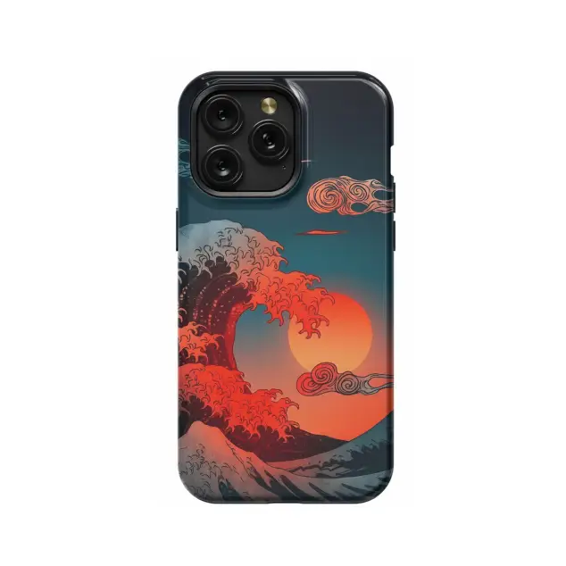 iPhone 16 Pro Max Japanese The Great Wave off Phone Case