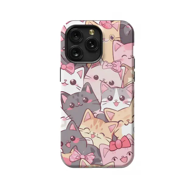 iPhone 16 Pro Max Kawaii Cats Lovely Phone Case