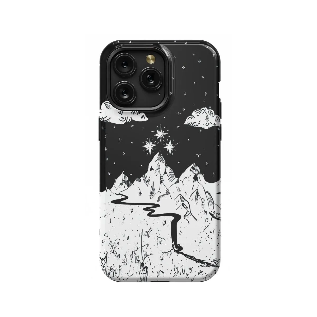 Night Court Symbol Acotar Acomaf Velaris Mountain Stars iPhone 16 Pro Max Phone Case - Image 1