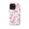 Pink Cherry Coquette Bow iPhone 16 Pro Max Phone Case - Image 1