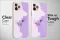 Purple Boho Cute Minimalist Girl Aesthetic iPhone 16 Pro Max Phone Case - Image 4