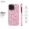 Red Heart Cute Trendy Pink Girl Minimalist Love iPhone 16 Pro Max Phone Case - Image 5