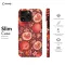 Red Pomegranate Pattern iPhone 16 Pro Max Phone Case - Image 6