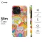 Retro Groovy Hippie Floral Rainbow Trippy # iPhone 16 Pro Max Phone Case - Image 6