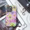 Retro Groovy Hippie Floral Rainbow Trippy iPhone 16 Pro Max Phone Case - Image 3