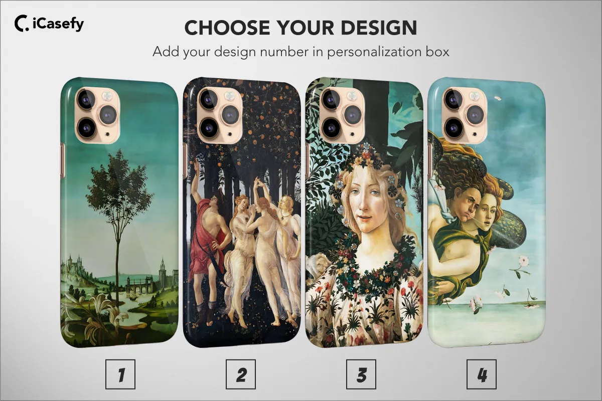 Sandro Botticelli Aesthetic Renaissance iPhone 16 Pro Max Phone Case - Image 1