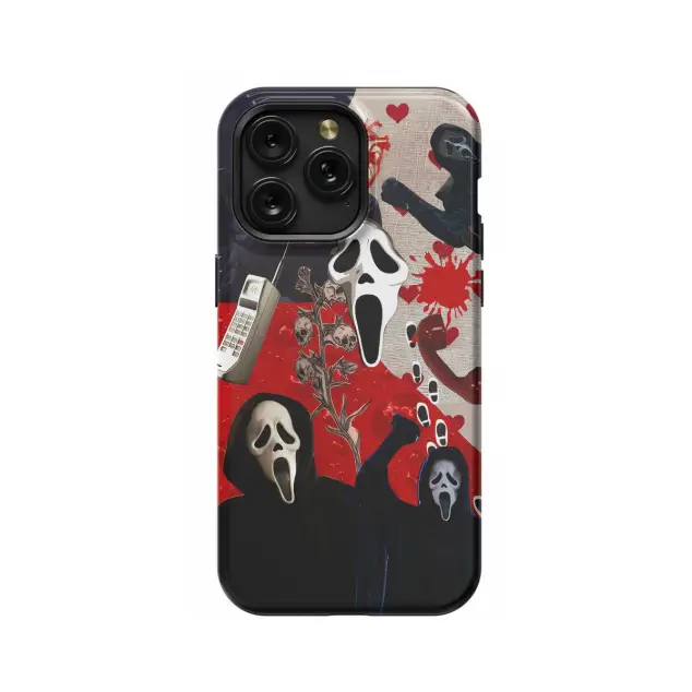 iPhone 16 Pro Max Scream Mask Collage # Phone Case