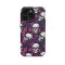 Seamless Flower Skeleton Skull iPhone 16 Pro Max Phone Case - Image 1