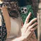 Seamless Green Leaf iPhone 16 Pro Max Phone Case - Image 4