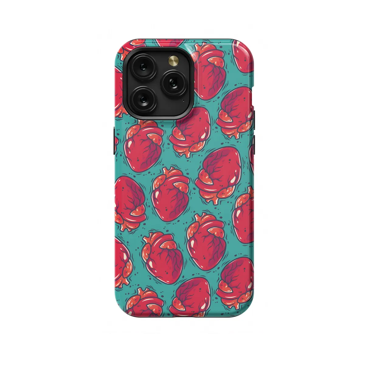 Seamless Human Heart Medicine iPhone 16 Pro Max Phone Case - Image 1