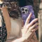 Spooky Cat Purple iPhone 16 Pro Max Phone Case - Image 4
