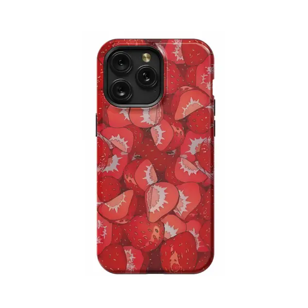 iPhone 16 Pro Max Strawberry Summer Phone Case