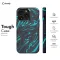 Topographic Wavy Black and Blue iPhone 16 Pro Max Phone Case - Image 5