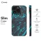 Topographic Wavy Black and Blue iPhone 16 Pro Max Phone Case - Image 6